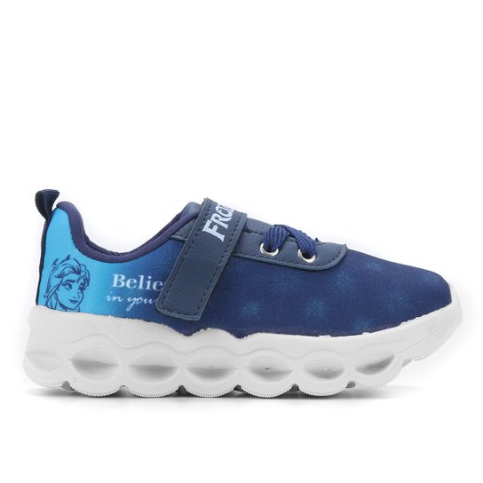 Tênis Infantil Disney Frozen Led Feminino