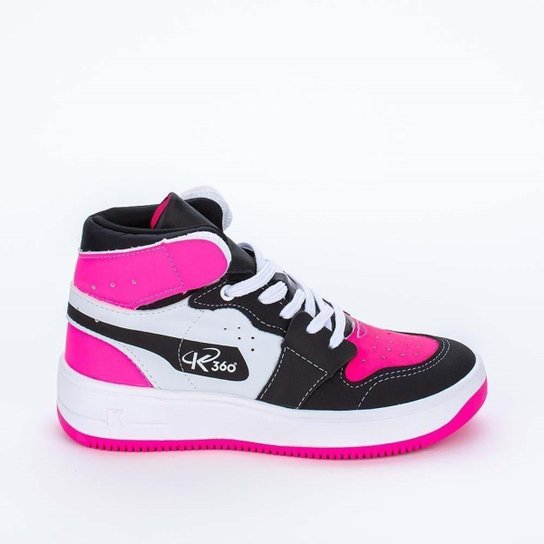 Tênis Infantil Feminino Kidy Cano Alto Urbano Pin