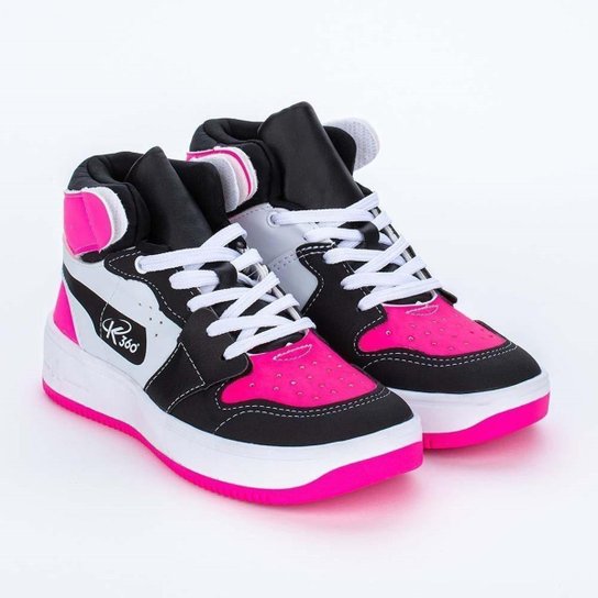 Tênis Infantil Feminino Kidy Cano Alto Urbano Pin