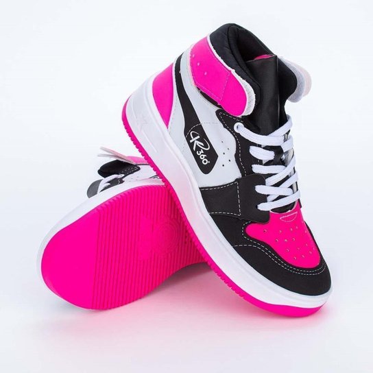 Tênis Infantil Feminino Kidy Cano Alto Urbano Pin