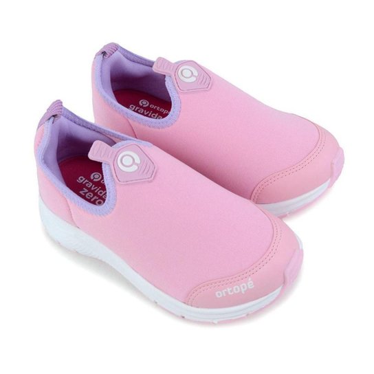 Tênis Infantil Feminino Ortopé Flex Run Rosa Lilás - 2670