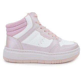 Tênis Infantil Feminino Pink Cats Santiny Rosa - V5183
