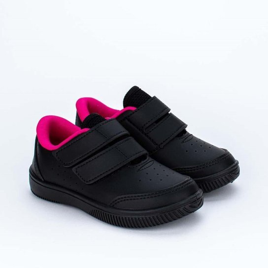 Tênis Infantil Kidy College Calce Fácil Preto e P