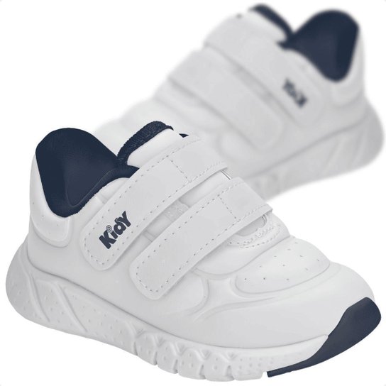 Tênis Infantil Kidy Equilibrio Tiras Autocolantes Estiloso Casual Confortável Masculino
