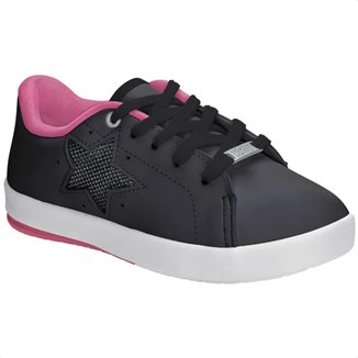 Tênis Infantil Kidy Hype Estrela Casual Estiloso Moderno Feminino