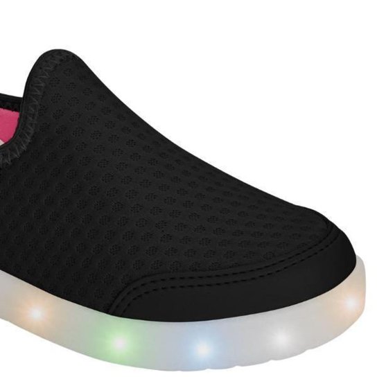 Tênis Infantil Kidy Hype Led Calce Fácil Escola Original Feminino