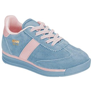 Tênis Infantil Kidy RK70 Elástico Meninas Rosa Azul Claro