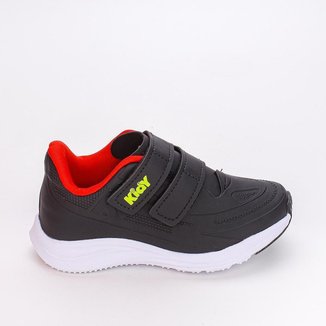 Tênis Infantil Kidy Super Conforto FechoDuplo Vermelho