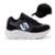 Tênis Infantil Masculino Jogger Casual Camurça + Bone - Preto+Branco