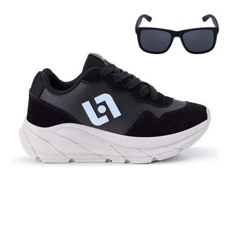 Tênis Infantil Masculino Jogger  Casual Camurça + Oculos