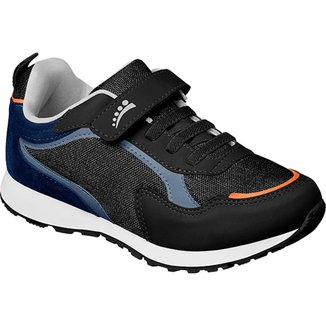 Tênis Infantil Ortopasso Jogging Sola Bicolor Menina/ Menino