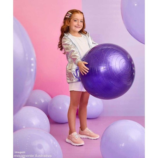 Tênis Infantil Pampili Bubble Comfy Elástico Rosa