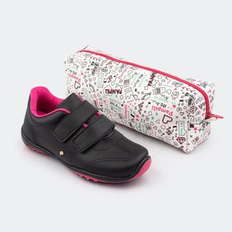 Tenis Infantil Pampili Menina Honey com Estojo