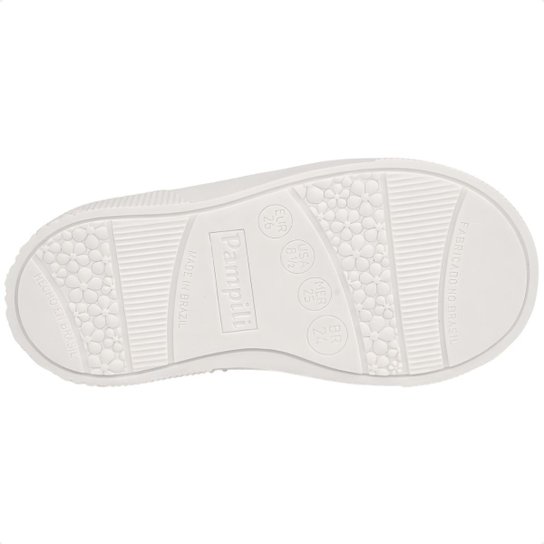 Tênis Infantil Pampili Yumi Cano Médio Tiras Auto Colantes Estiloso Confortável