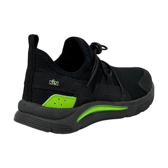 Tênis Klin Infantil New Sport 480068 Preto/Verde