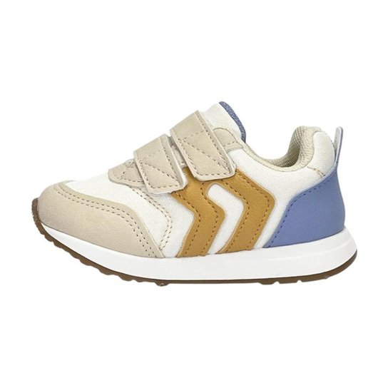 Tênis Klin Walk Baby 453119 Off White/Ocre/Azul