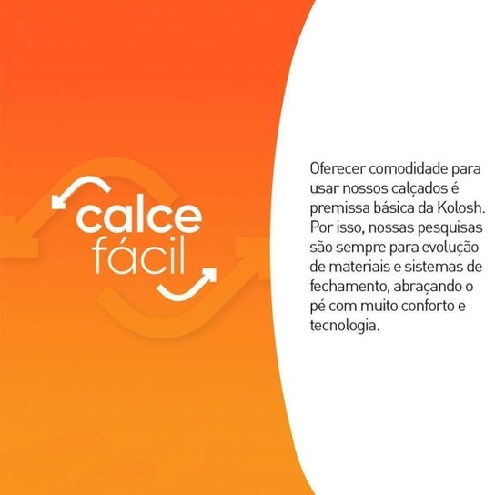 Tênis Kolosh Esportivo Calce Fácil Conforto Leve Feminino