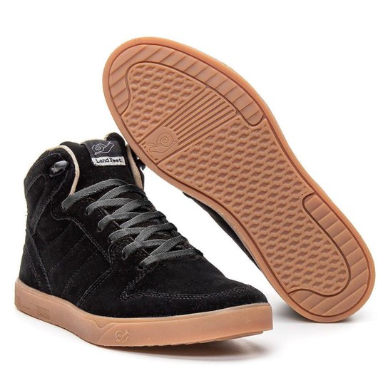 Tênis Landfeet Casual Qualidade Couro Durável