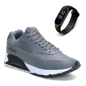 Tênis Masculino Academia RS6 Caminhada e Corrida + Relógio