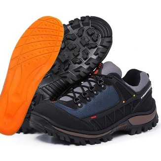 Tênis Masculino Adventure Trekking Caminhada Esporte Trabalho Confortável Costuras Reforçadas
