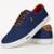 Tênis Masculino Casual Sapatenis com Solado Confortável Ideal para o Dia a Dia e Estilo Urbano - Azul
