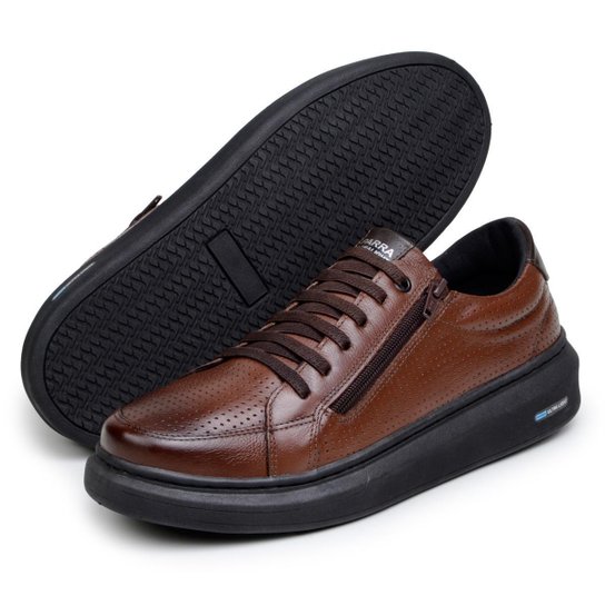 Tenis  Masculino Couro Legitimo Original Moderno Confortavel Calce Facil 1090 Parra Boots