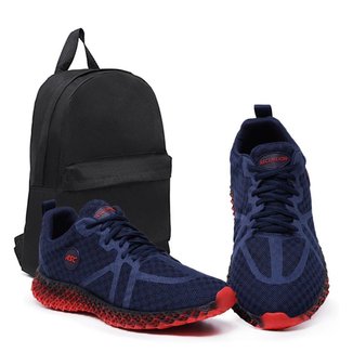 Tênis Masculino para Treino e Caminhada + Mochila Básica: A Combinação Ideal de Estilo e Conforto