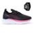 Tenis Meia Feminino Esportivo Treino Academia Light Sport + Relogio - Preto+Rosa