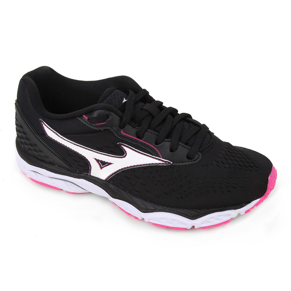 tenis mizuno feminino preto e rosa