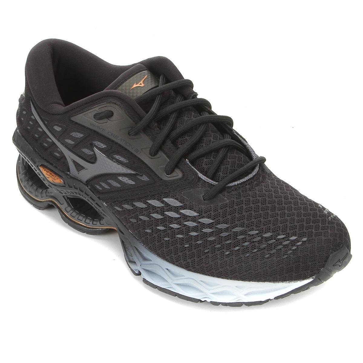 Tênis Mizuno Wave Creation 21 Masculino - Preto | Allianz Parque Shop