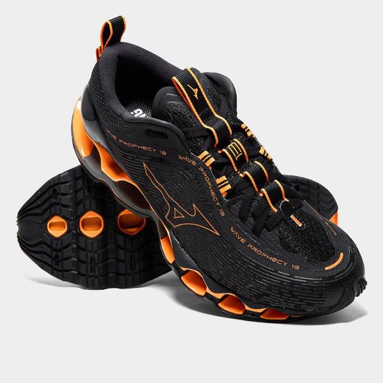 Calado Cinza Mizuno Prophecy Na Caixa Tênis Mizuno Wave Prophecy