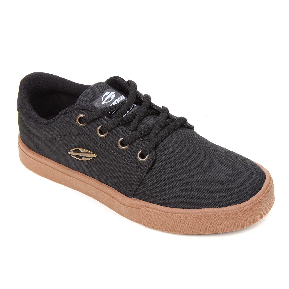 tenis preto e bege