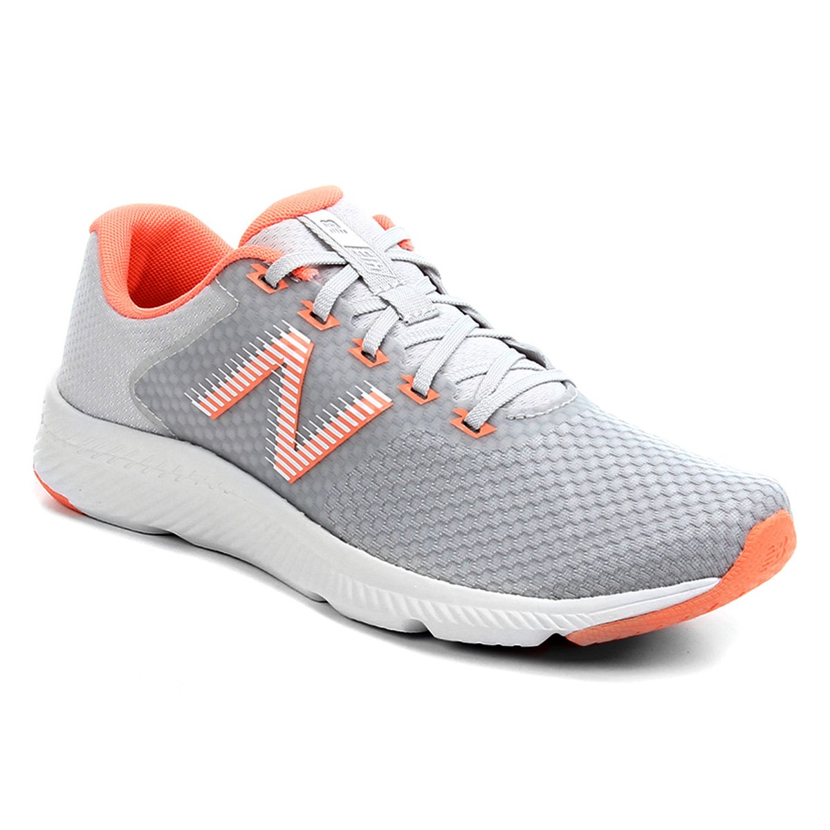 new balance cinza e branco