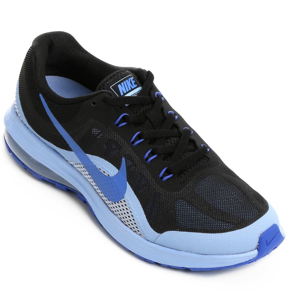 tenis nike feminino preto com azul