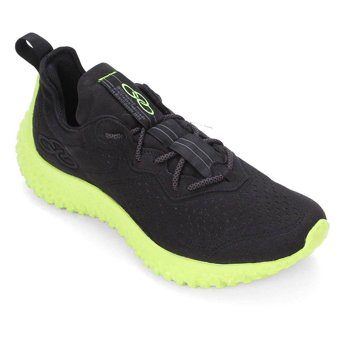 Tênis Olympikus Molecula 894 Masculino - Preto+verde | Allianz Parque Shop