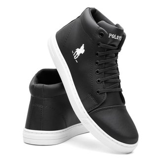 Tênis Polo Masculino Botinha Casual Cano Alto Masculino Leve Dia Dia