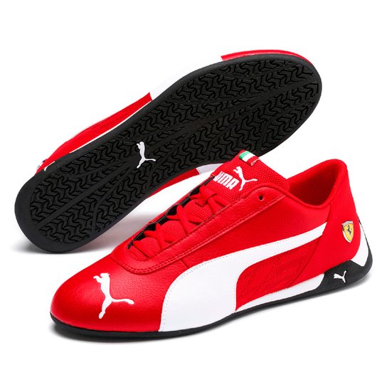 Puma Clearance Tenis Puma Ferrari Branco E Vermelho Zapatillas