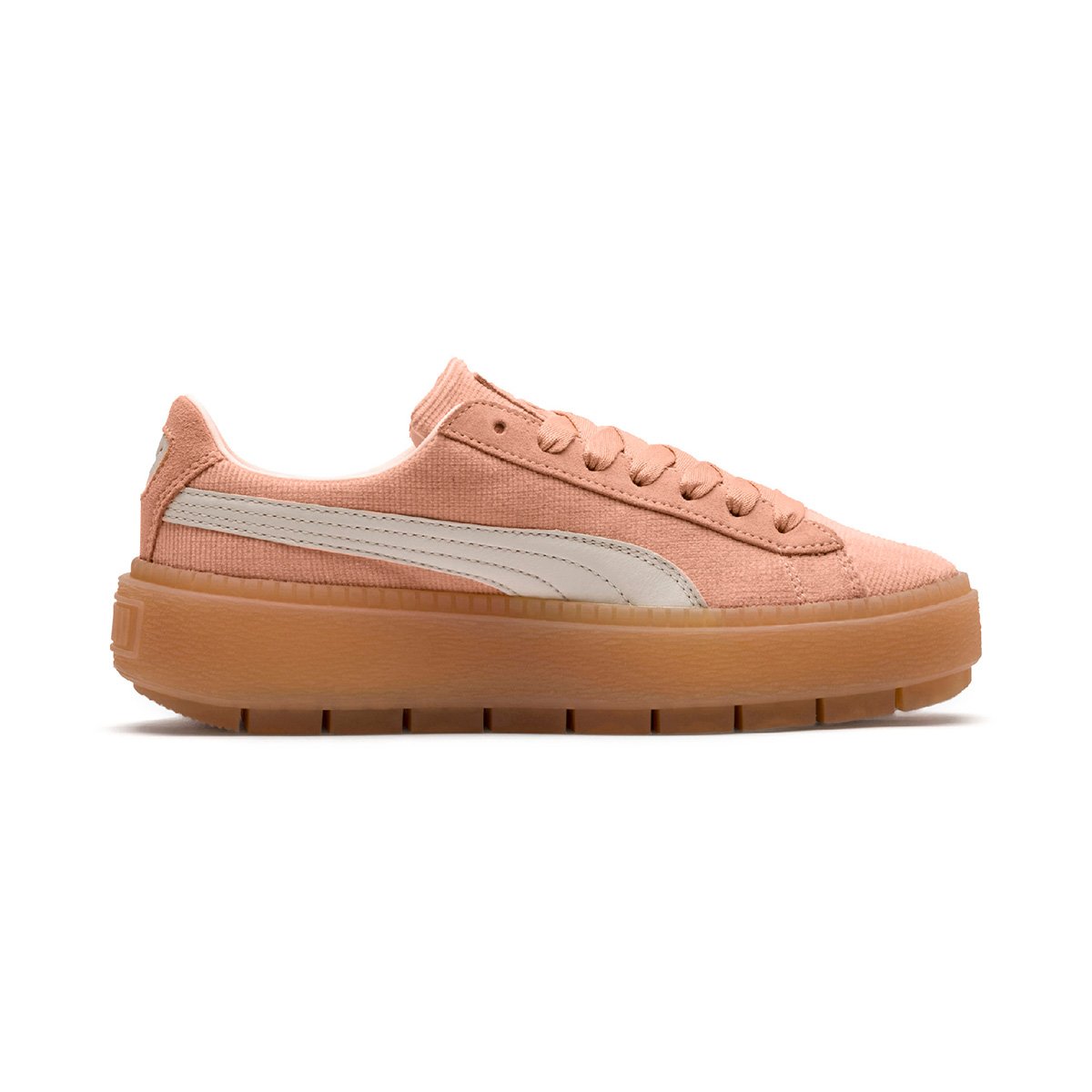 tênis puma platform trace corduroy feminino