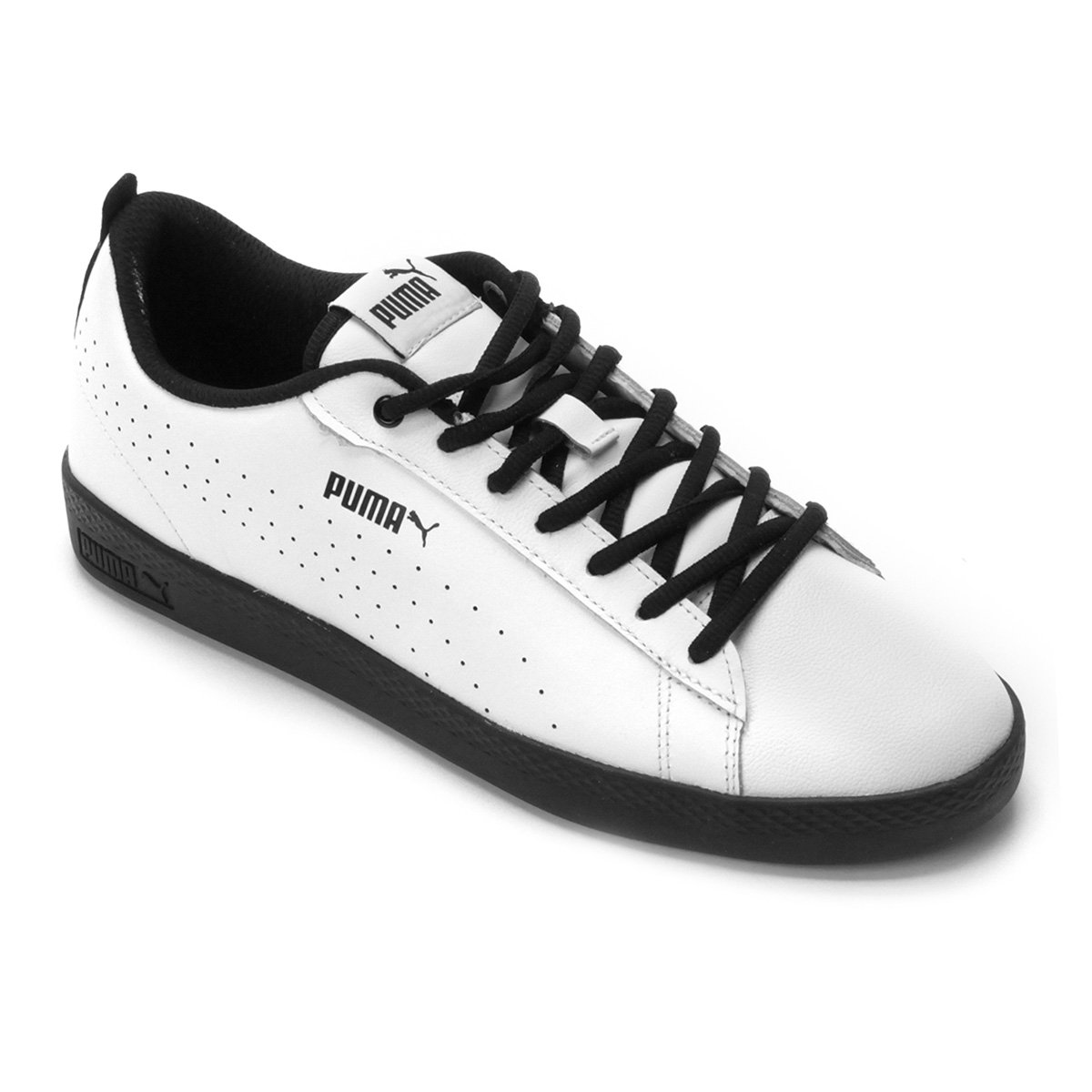 puma preto e branco feminino