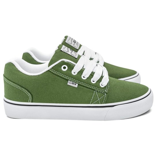 Tênis Qix Allan Mesquita MG Lona Oliva Branco