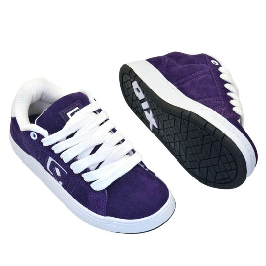 Tênis Qix Combat Suede Roxo Branco