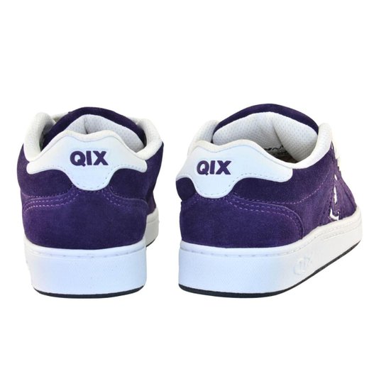Tênis Qix Combat Suede Roxo Branco