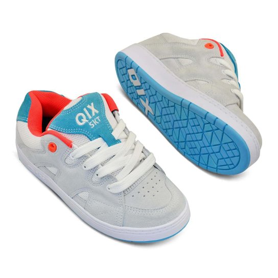 Tenis Qix Plaza 2 Laranja Azul