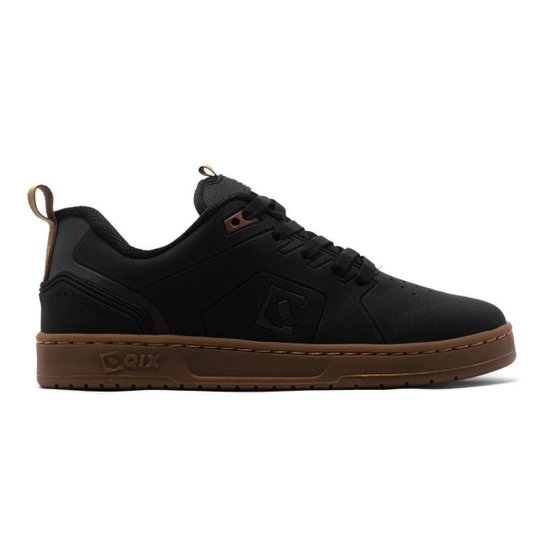 Tênis Qix Smash Preto Marrom Casual Skate Qx2102