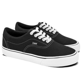 Tênis Qix Sunset Vulcanizado Unissex | Preto Branco