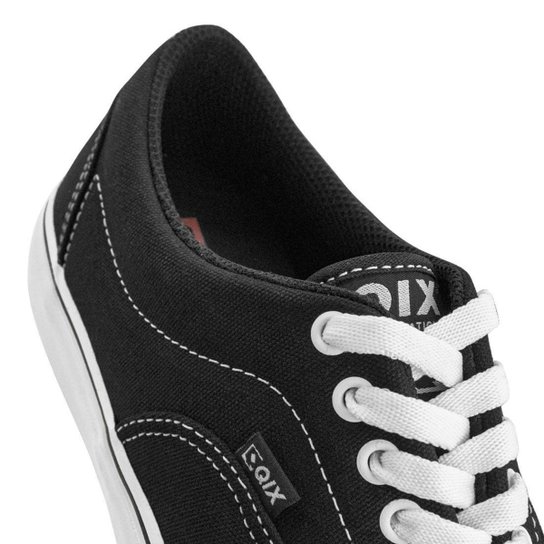 Tênis Qix Sunset Vulcanizado Unissex | Preto Branco