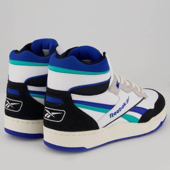 Tênis Reebok BB 4000 II Mid Branco e Azul