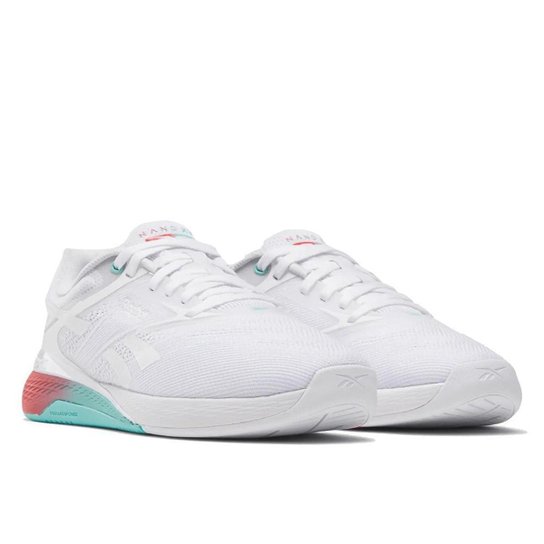 Tênis Reebok Nano X5 Feminino White/Aqua/Red