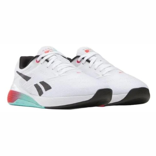 Tênis Reebok Nano X5 Unissex Branco Preto Treino Cross