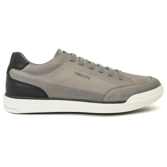 Tênis Sapatênis 24h Couro Casual Confortável com Cadarço Elástico 1056